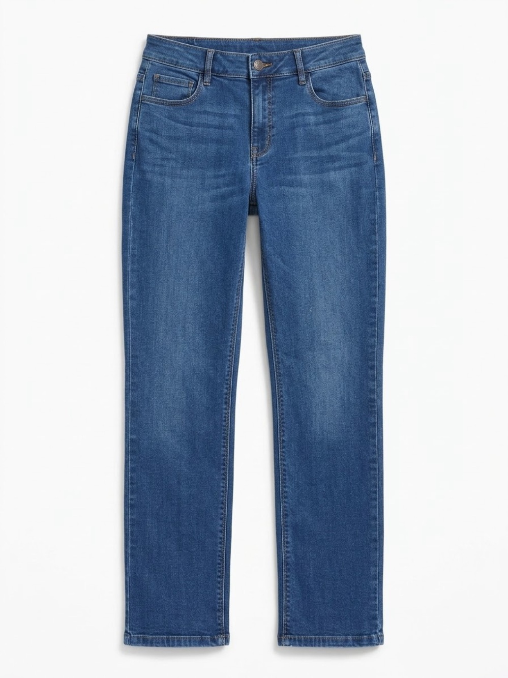2016 DENIM By Parasuco Medium Wash Straight Leg Stretch Jeans Size 10
